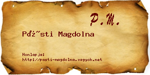 Pásti Magdolna névjegykártya