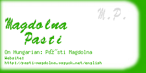 magdolna pasti business card